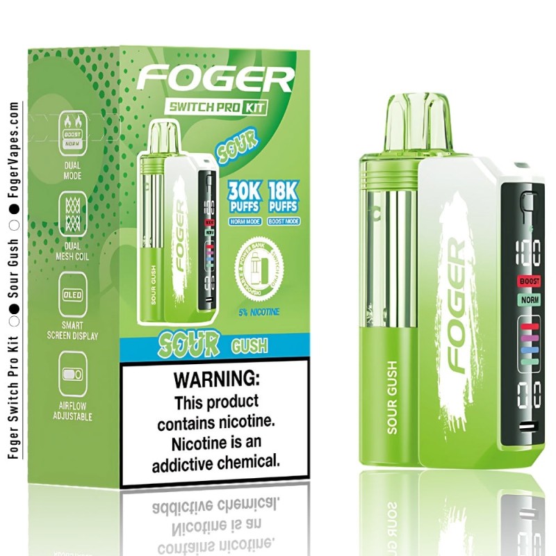 FOGGER SWITCH PRO KIT 30K SOUR GUSH FOGGER SWITCH PRO KIT 30K SOUR GUSH