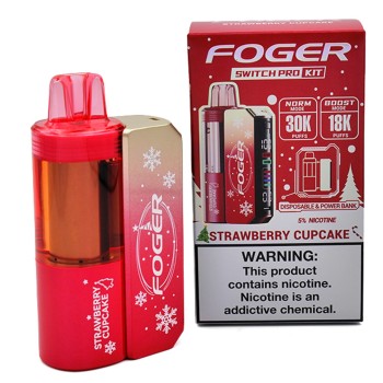 FOGGER SWITCH PRO KIT 30K STRAWBERRY CUP CAKE FOGGER SWITCH PRO KIT 30K STRAWBERRY CUP CAKE