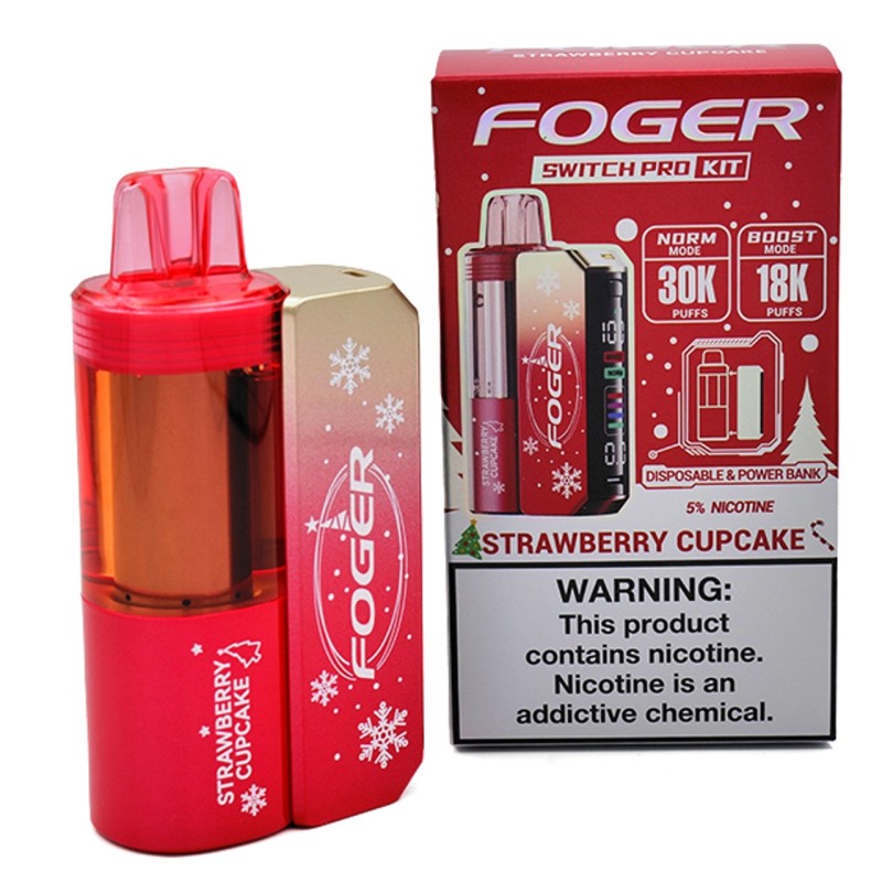 FOGGER SWITCH PRO KIT 30K STRAWBERRY CUP CAKE FOGGER SWITCH PRO KIT 30K STRAWBERRY CUP CAKE