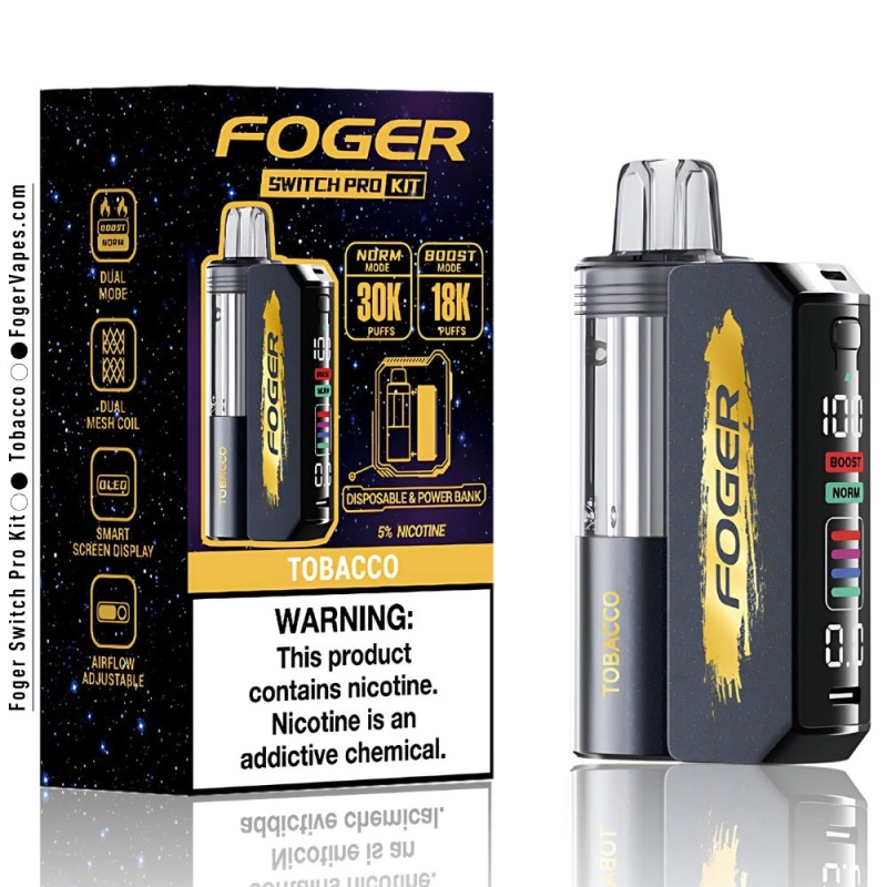 FOGGER SWITCH PRO KIT 30K TOBACCO FOGGER SWITCH PRO KIT 30K TOBACCO