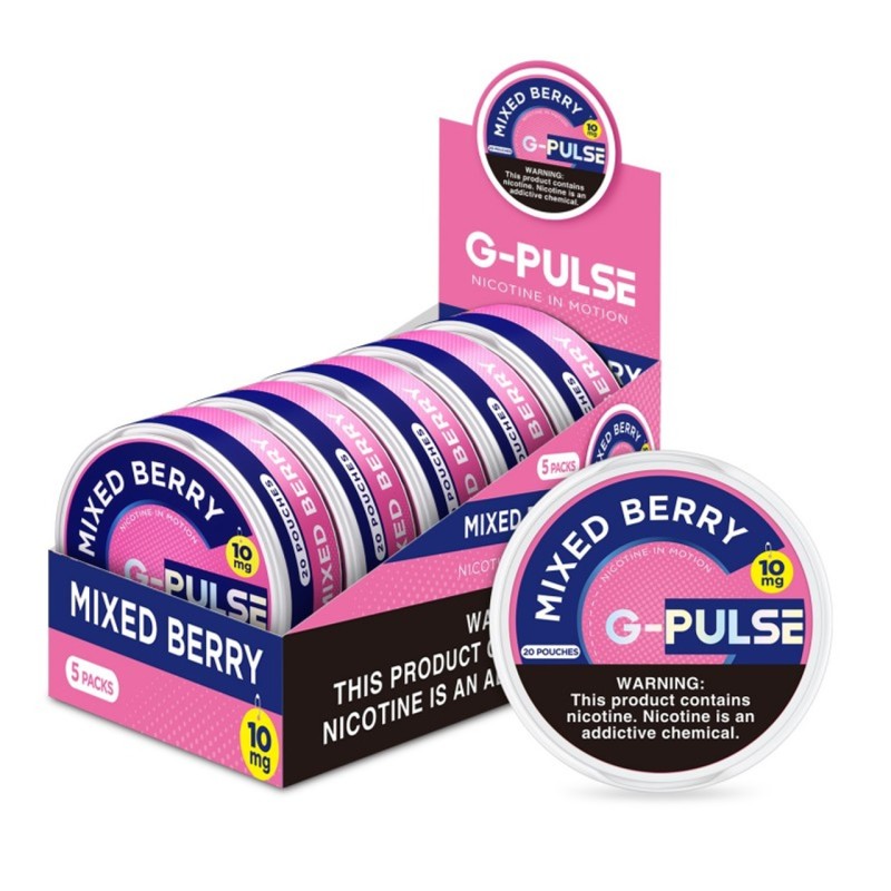 G PULSE NICOTINE POUCH MIXED BERRY G PULSE NICOTINE POUCH MIXED BERRY