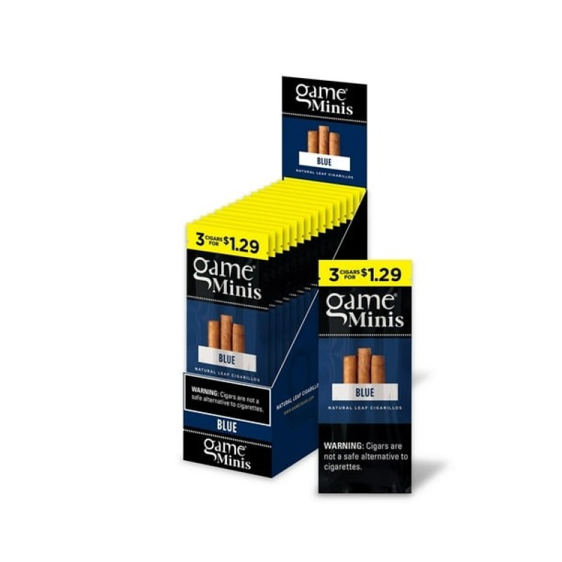GAME 15/3 PK MINI CIGARS BLUE