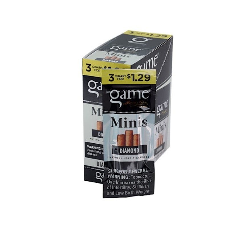 GAME 15/3 PK MINI CIGARS DIAMOND GAME 15/3 PK MINI CIGARS DIAMOND