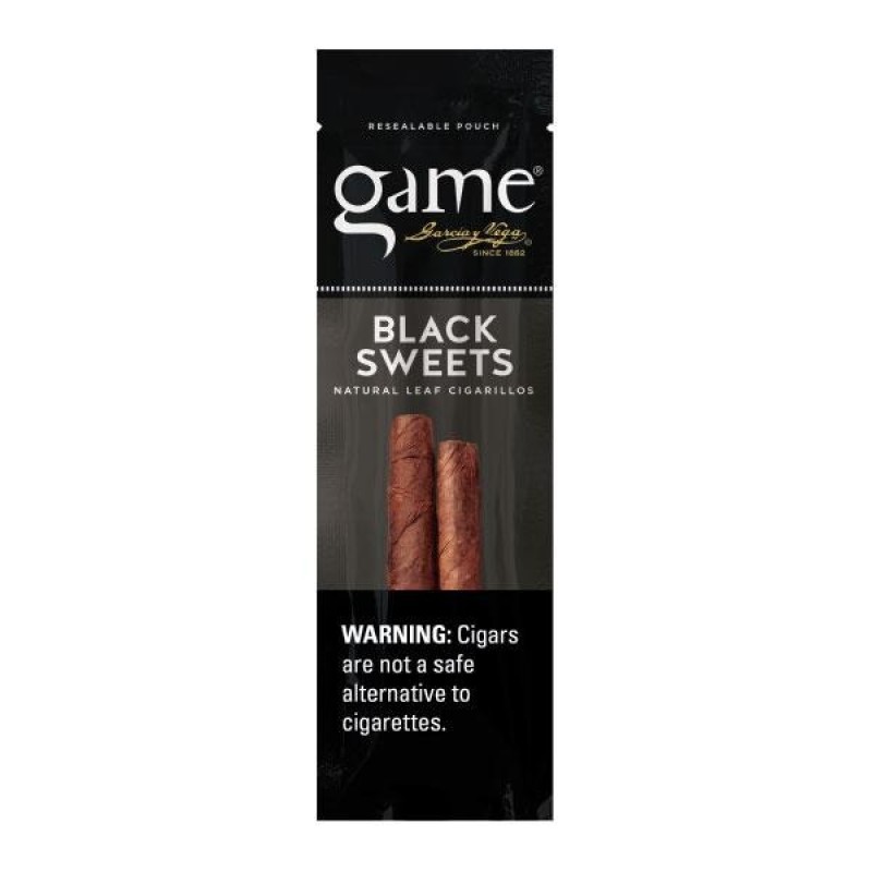 GAME 30 PK OF 2 CIGARS BLACK SWEETS GAME 30 PK OF 2 CIGARS BLACK SWEETS