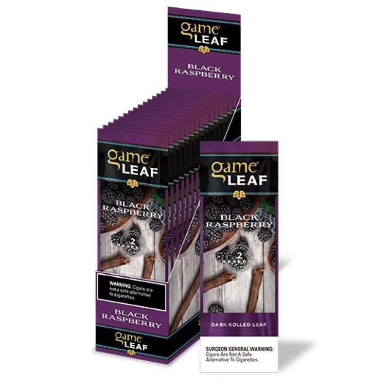 GAME LEAF 15 PK OF 2 CIGARS BLACK RASPBERRY GAME LEAF 15 PK OF 2 CIGARS BLACK RASPBERRY