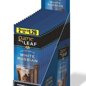 GAME LEAF 15 PK OF 2 CIGARS WHITE RUSSIAN GAME LEAF 15 PK OF 2 CIGARS WHITE RUSSIAN