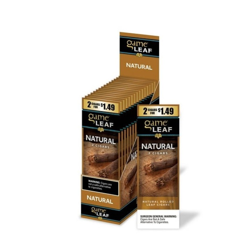 GAME LEAF 30 PK OF 2 CIGARS NATURAL GAME LEAF 30 PK OF 2 CIGARS NATURAL