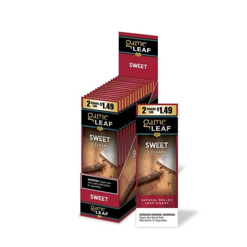 GAME LEAF 30 PK OF 2 CIGARS SWEET GAME LEAF 30 PK OF 2 CIGARS SWEET