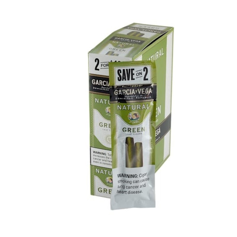 GARCIA Y VEGA 2 FOR 1.49 2PK /15 NATURAL GREEN GARCIA Y VEGA 2 FOR 1.49 2PK /15 NATURAL GREEN