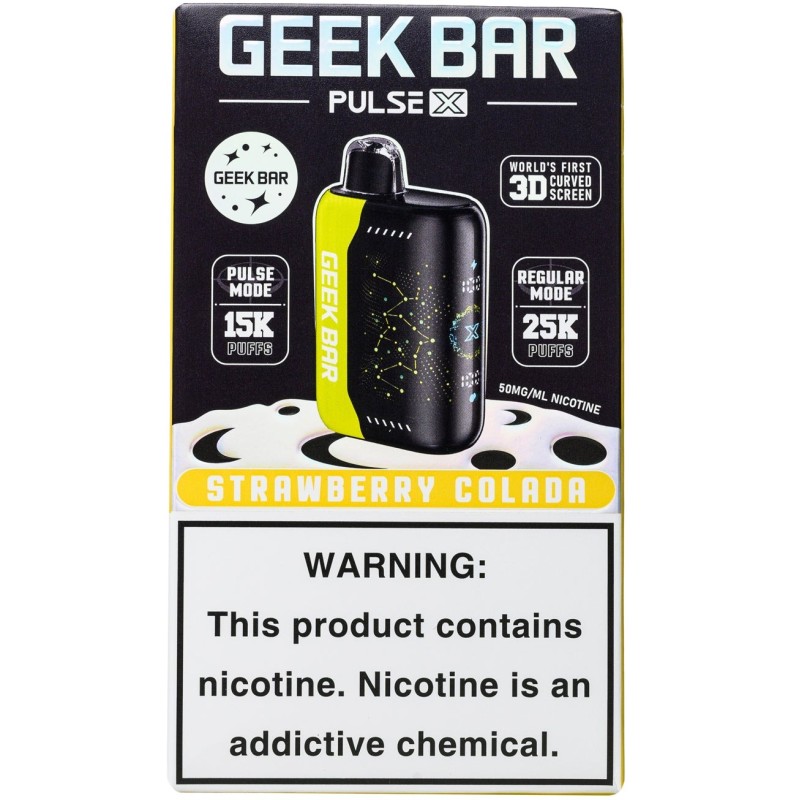 GEEK BAR PULSE X 25000 STRAWBERRY COLADA GEEK BAR PULSE X 25000 STRAWBERRY COLADA