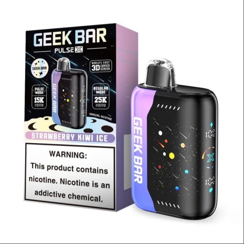GEEK BAR PULSE X 25000 STRAWBERRY KIWI ICE GEEK BAR PULSE X 25000 STRAWBERRY KIWI ICE