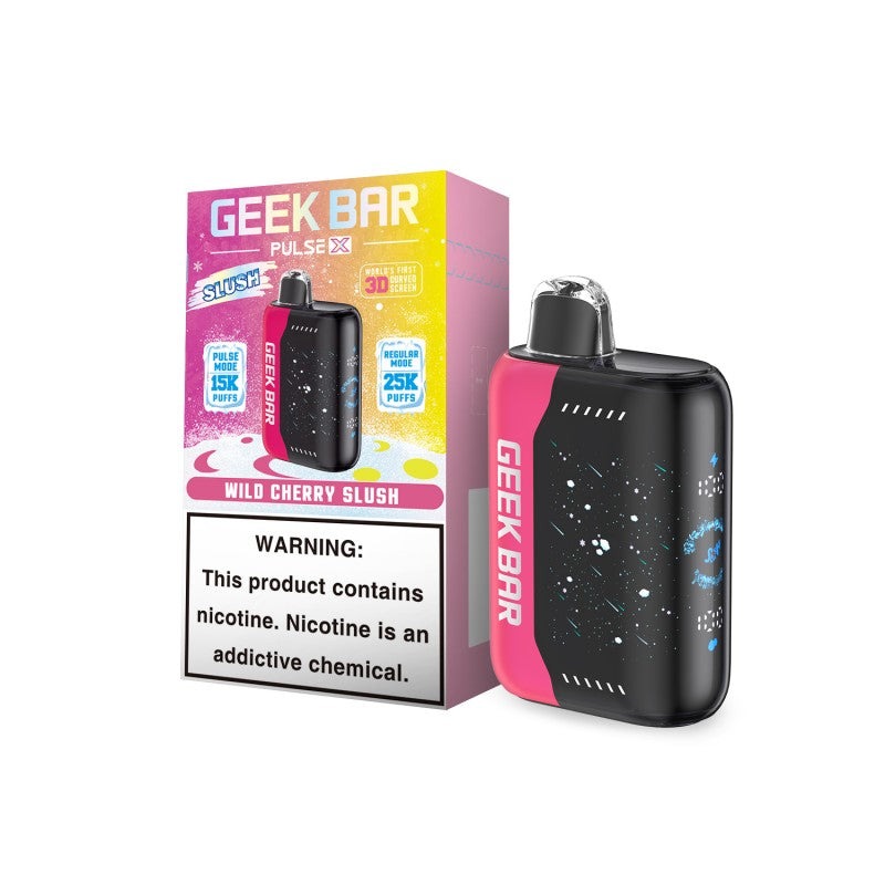 GEEK BAR PULSE X 25000 WILD CHERRY SLUSH GEEK BAR PULSE X 25000 WILD CHERRY SLUSH