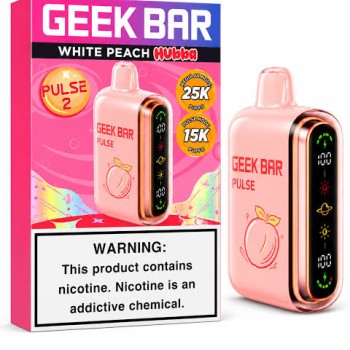 GEEK BAR HUBBA 15K / 25K WHITE PEACH