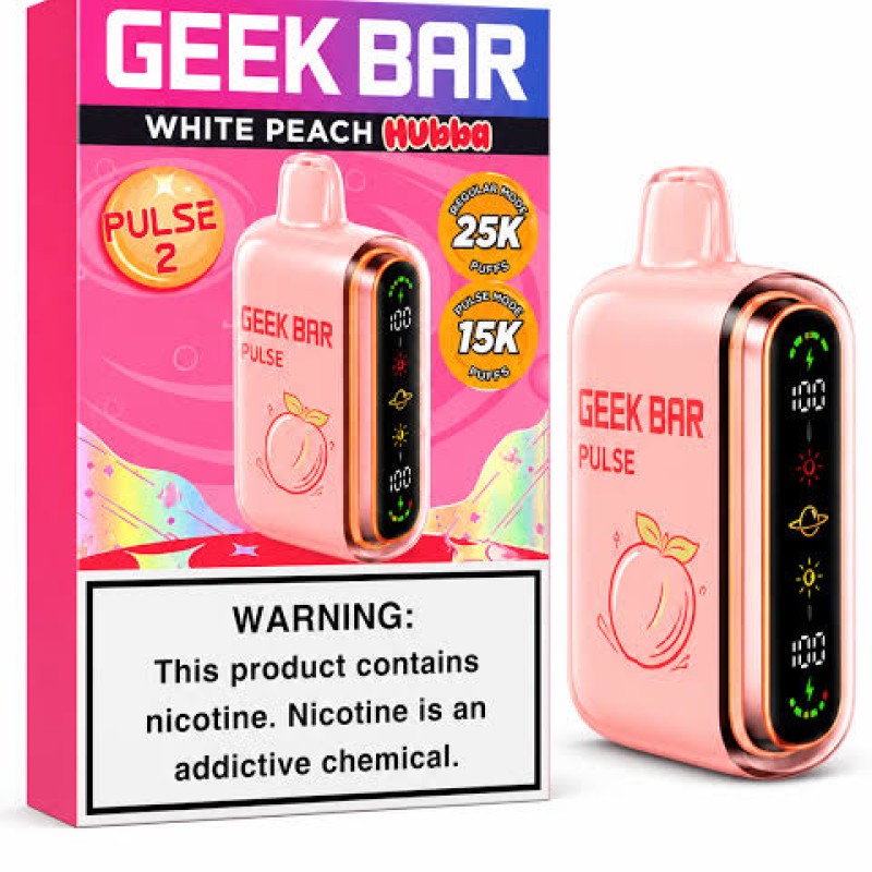 GEEK BAR HUBBA 15K / 25K WHITE PEACH