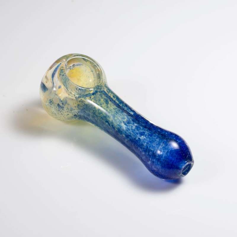 GLASS 4 INCH HAND PIPE DOUBLE SHADED GLASS 4 INCH HAND PIPE DOUBLE SHADED