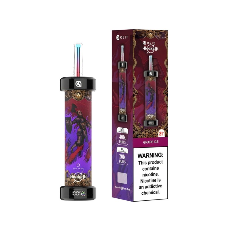 OLIT HOOKALIT 40000 PUFFS 5 CT GRAPE ICE OLIT HOOKALIT 40000 PUFFS 5 CT GRAPE ICE