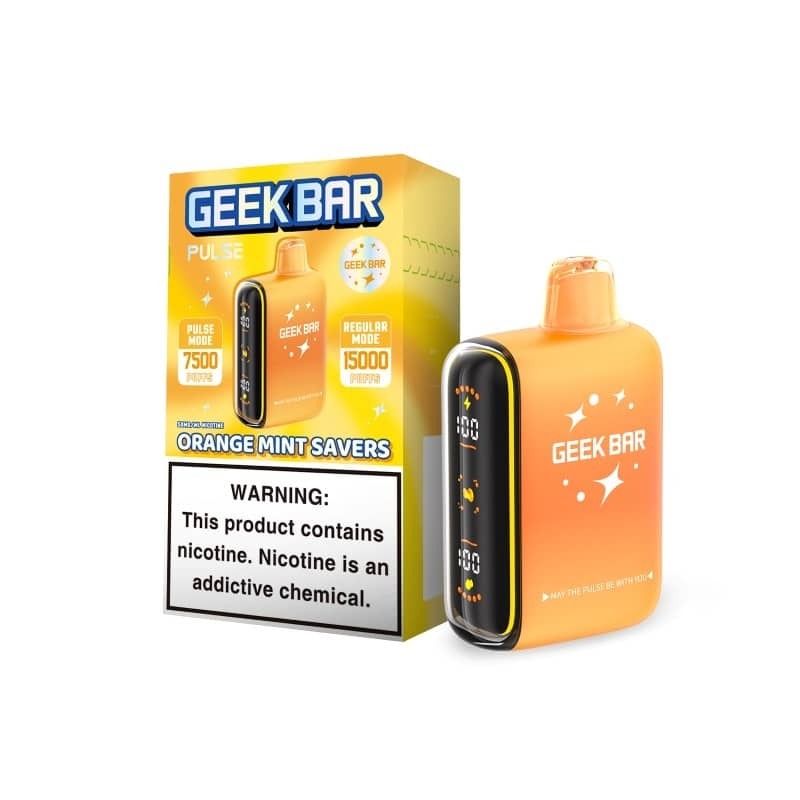 Geek Bar Pulse15000 ORANGE MINT SAVERS Geek Bar Pulse15000 ORANGE MINT SAVERS