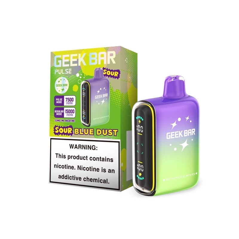 Geek Bar Pulse15000 Sour Edition - Sour Blue Dust | Box 5 vape Geek Bar Pulse15000 Sour Edition - Sour Blue Dust | Box 5 vape