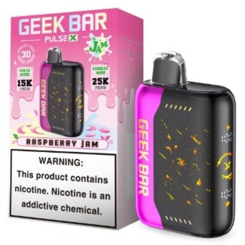Geekbar PULSE X 25000 RASPBERRY JAM Geekbar PULSE X 25000 RASPBERRY JAM