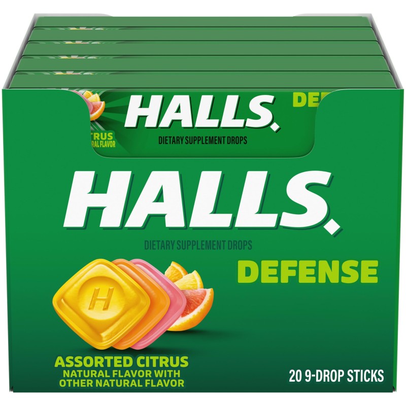 HALLS 9/5PK ASSORTED CITRUS