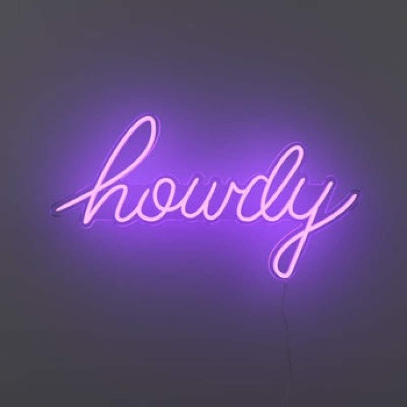 NEON SIGN HOWDY NEON SIGN HOWDY