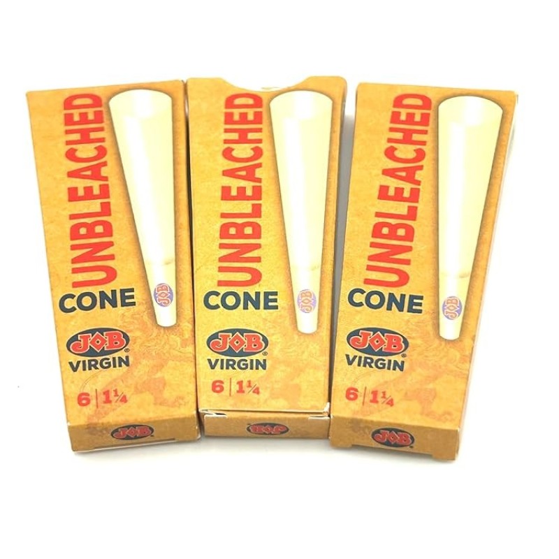 JOB VIRGIN UNBLEACHED CONES 1 /14 6PK 32 PC/BOX JOB VIRGIN UNBLEACHED CONES 1 /14 6PK 32 PC/BOX