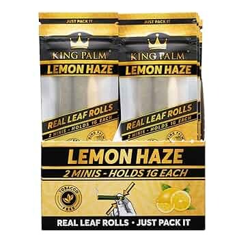 KING PALM 2 MINIS 20PK LEMON HAZE KING PALM 2 MINIS 20PK LEMON HAZE