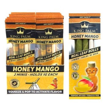 KING PALM MINI 2 POUCH/PK 20 PER BOX HONEY MANGO