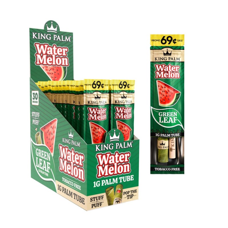 KING PALM MINI 2 POUCH/PK 20 PER BOX WATERMELON WAVE KING PALM MINI 2 POUCH/PK 20 PER BOX WATERMELON WAVE