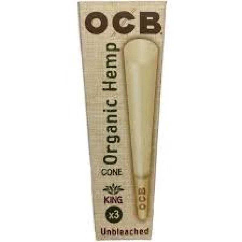 OCB ORGANIC HEMP CONES KING 32X3 OCB ORGANIC HEMP CONES KING 32X3