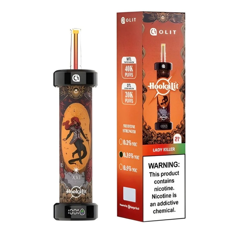 OLIT HOOKALIT 40000 PUFFS 5 CT LADY KILLER OLIT HOOKALIT 40000 PUFFS 5 CT LADY KILLER