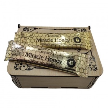 LEOPARD MIRACLE HONEY WOODEN PACK OF 12 LEOPARD MIRACLE HONEY WOODEN PACK OF 12