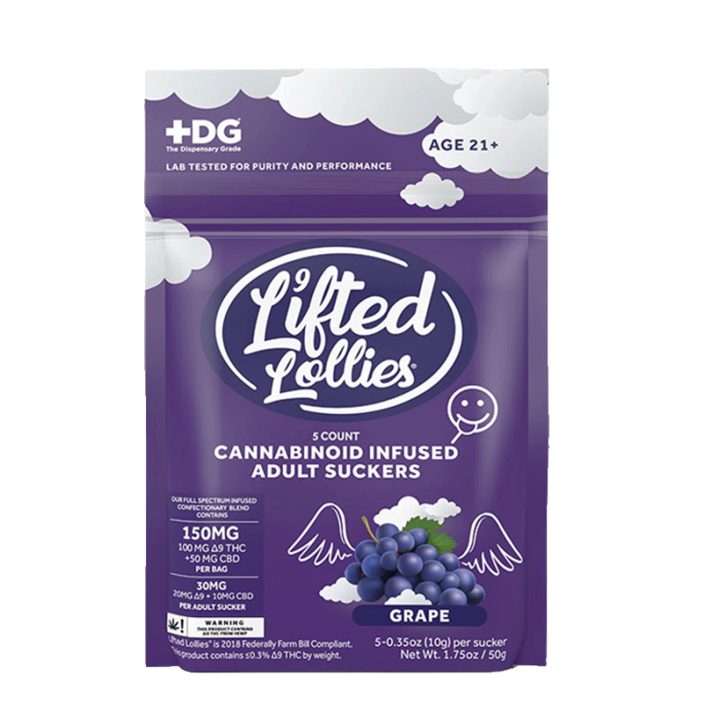 LIFTED LOLLIES THC LOLLIPOPS 30MG 25PK