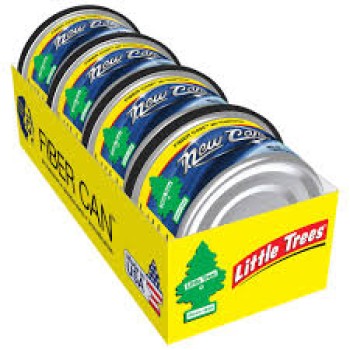 LITTLE TREE CAR FRESHNER CAN NEW CAR SCENT 4PK LITTLE TREE CAR FRESHNER CAN NEW CAR SCENT 4PK