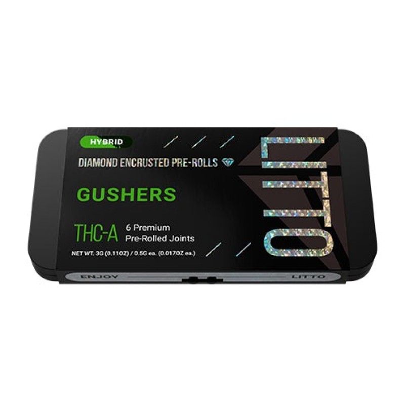 LITTO DIAMOND PRE ROLL THC A 3 GM GUSHERS LITTO DIAMOND PRE ROLL THC A 3 GM GUSHERS