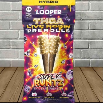 LOOPER LIVE ROSIN THCA 1GM 2PK PRE ROLL LOOPER LIVE ROSIN THCA 1GM 2PK PRE ROLL