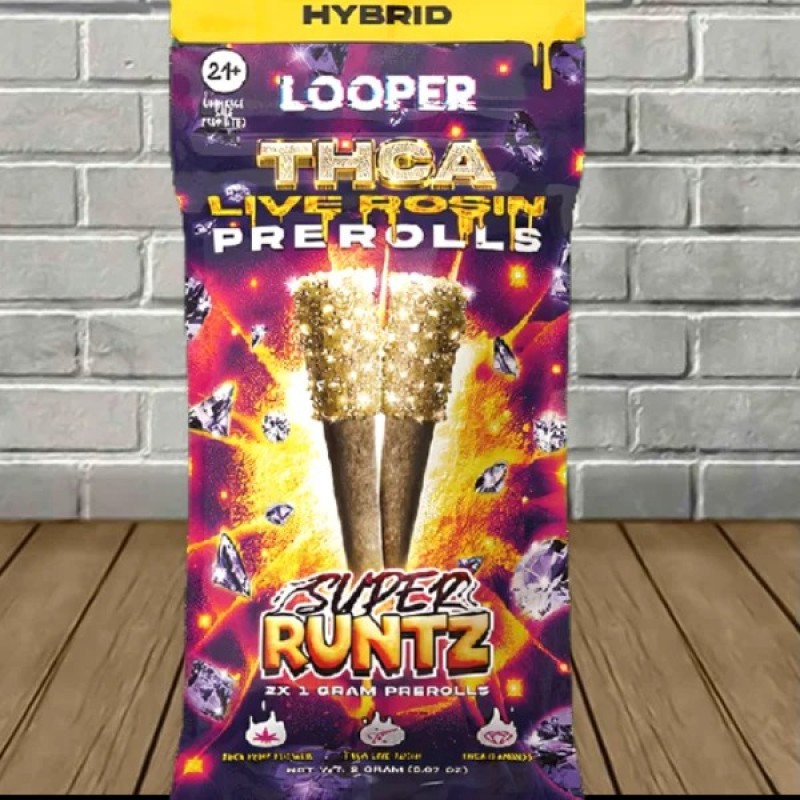 LOOPER LIVE ROSIN THCA 1GM 2PK PRE ROLL LOOPER LIVE ROSIN THCA 1GM 2PK PRE ROLL