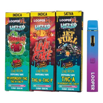 LOOPER XL LIVE RESIN 3GM THC A THC P HHC HYBRID LIFTED SERIES LOOPER XL LIVE RESIN 3GM THC A THC P HHC HYBRID LIFTED SERIES