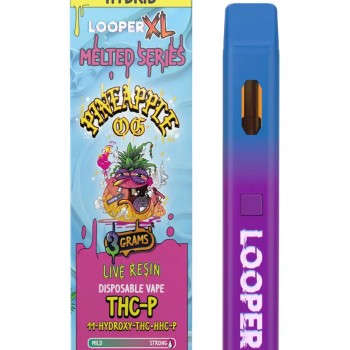LOOPER XL LIVE RESIN HYBRID 3GM D90 HHC-P THC-P MELTED SERIES LOOPER XL LIVE RESIN HYBRID 3GM D90 HHC-P THC-P MELTED SERIES