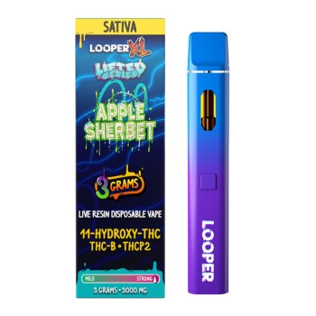 LOOPER XL LIVE RESIN SATIVA 3GM THC-B  THC-P2 11 HYDROXY-THC SATIVA LIFTED S LOOPER XL LIVE RESIN SATIVA 3GM THC-B  THC-P2 11 HYDROXY-THC SATIVA LIFTED S