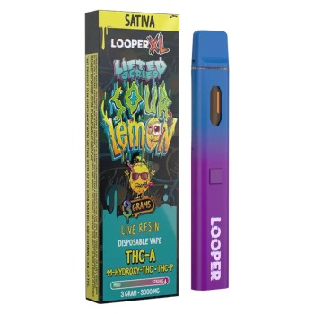 LOOPER LIVE BADDER THCA HHC THC-P 3GM SATIVA DISPOSABLE VAPE LOOPER LIVE BADDER THCA HHC THC-P 3GM SATIVA DISPOSABLE VAPE