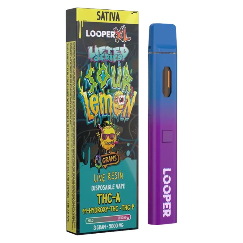 LOOPER LIVE BADDER THCA HHC THC-P 3GM SATIVA DISPOSABLE VAPE LOOPER LIVE BADDER THCA HHC THC-P 3GM SATIVA DISPOSABLE VAPE