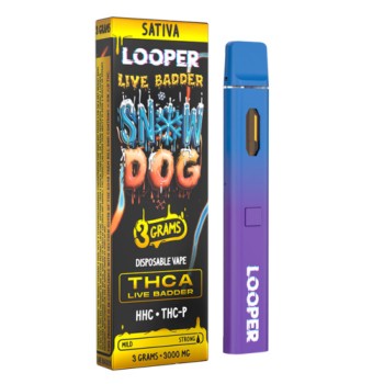 LOOPER LIVE BADDER THCA HHC THC-P 3GM SATIVA DISPOSABLE VAPE LOOPER LIVE BADDER THCA HHC THC-P 3GM SATIVA DISPOSABLE VAPE