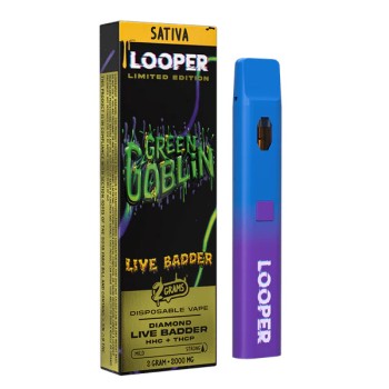 LOOPER LIVE BADDER THCA HHC THC-P 3GM SATIVA DISPOSABLE VAPE LOOPER LIVE BADDER THCA HHC THC-P 3GM SATIVA DISPOSABLE VAPE