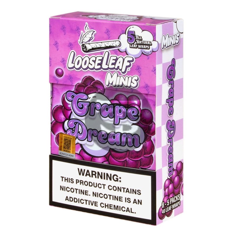 LOOSELEAF 8- 5PACKS GRAPE DREAM LOOSELEAF 8- 5PACKS GRAPE DREAM