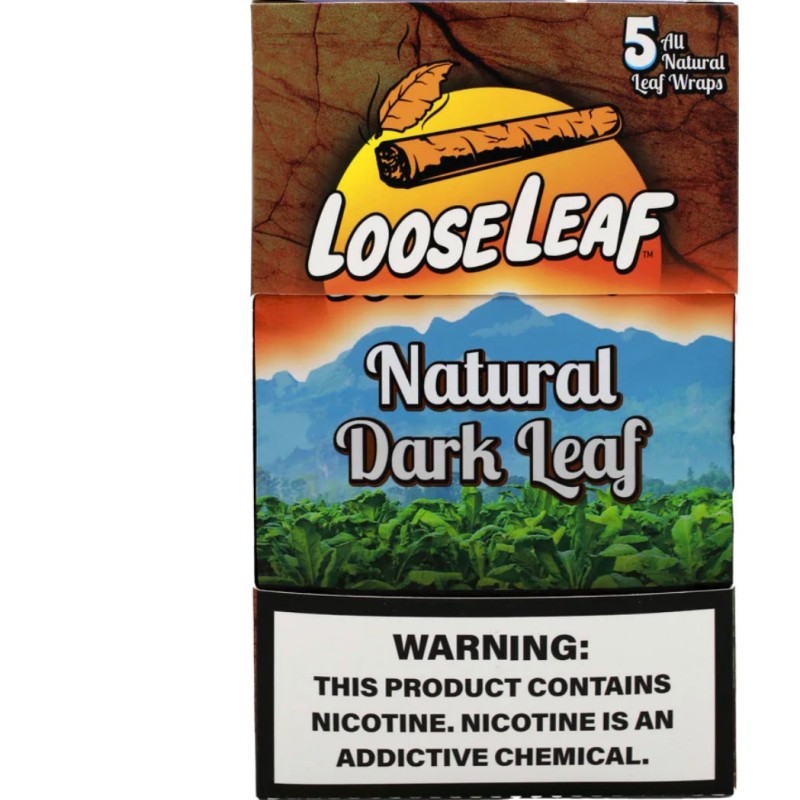 LOOSELEAF 8- 5PACKS NATURAL DARK LEAF LOOSELEAF 8- 5PACKS NATURAL DARK LEAF