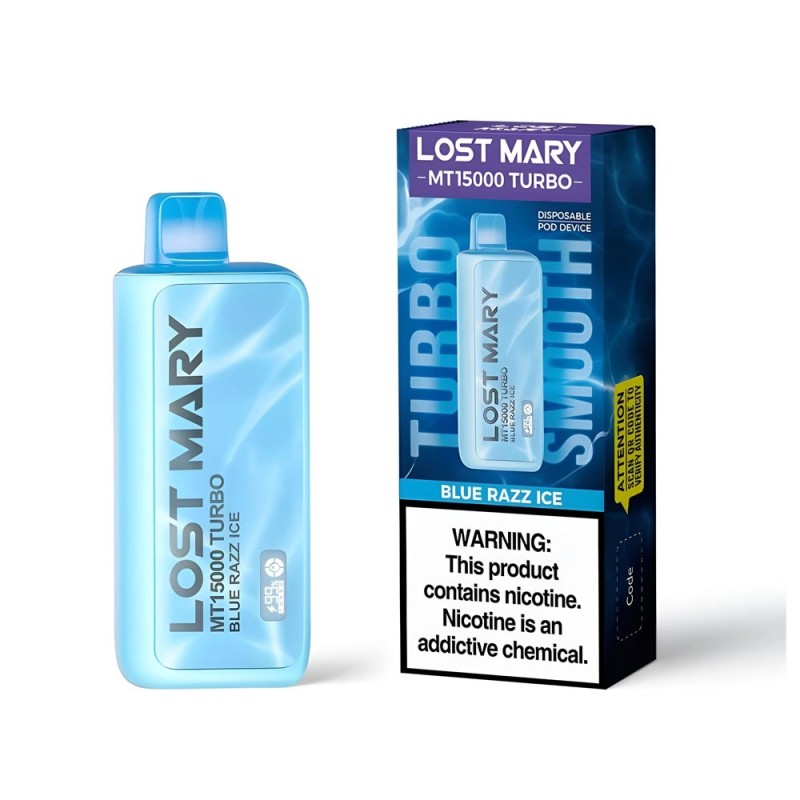 LOST MARY MT 15000 BLUE RAZ ICE 5PK
