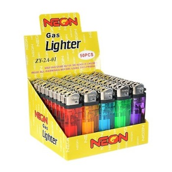 Neon Clear Lighter - 50 Ct Neon Clear Lighter - 50 Ct