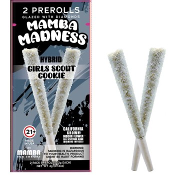 MAMBA MADNESS 2GM 2PRE ROLLS 10PK  DIAMOND HYBRID GIRL SCOUT MAMBA MADNESS 2GM 2PRE ROLLS 10PK  DIAMOND HYBRID GIRL SCOUT