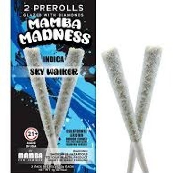 MAMBA MADNESS 2GM 2PRE ROLLS 10PK  DIAMOND INDICA SKY WALKER MAMBA MADNESS 2GM 2PRE ROLLS 10PK  DIAMOND INDICA SKY WALKER